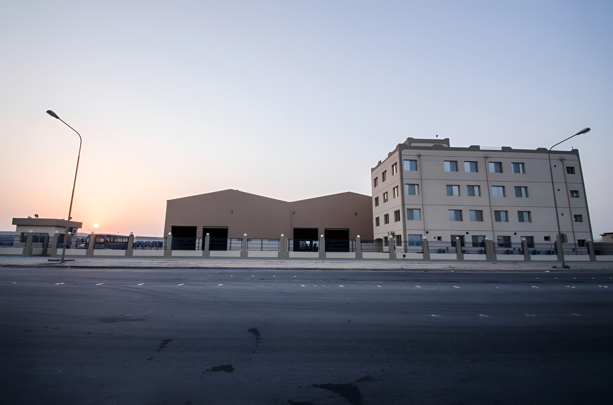 The TurboDyne works in Jubail Industrial City at dawn