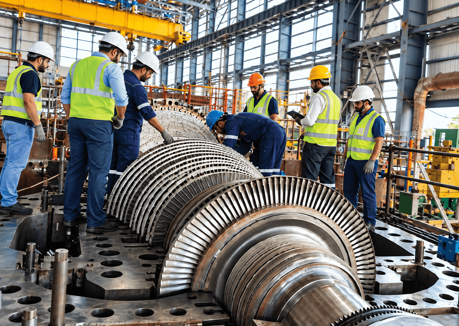 Field engineering support for critical rotating equipment