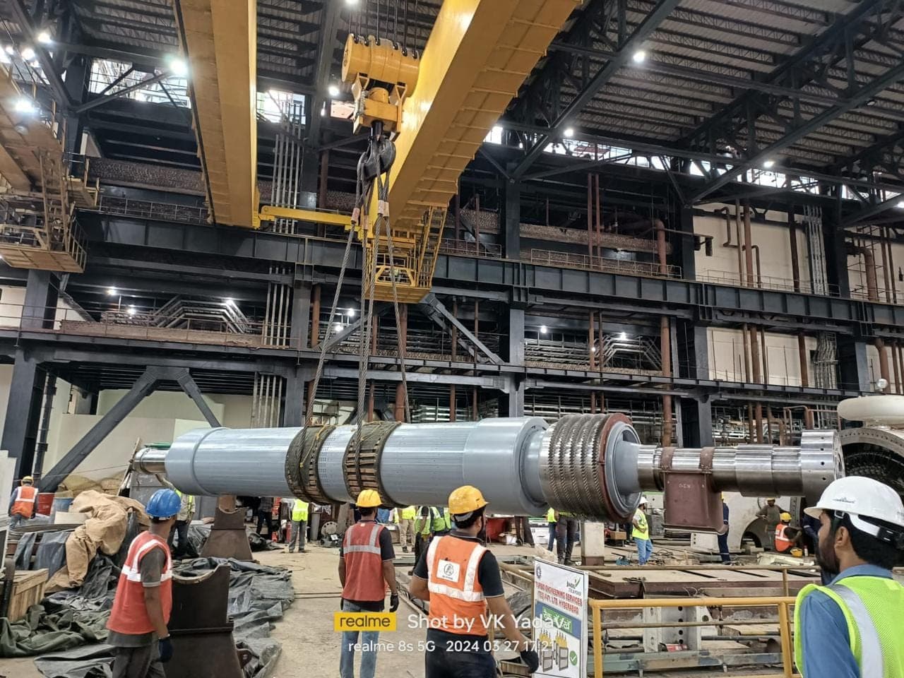 TurboDyne crew working on a machine at site