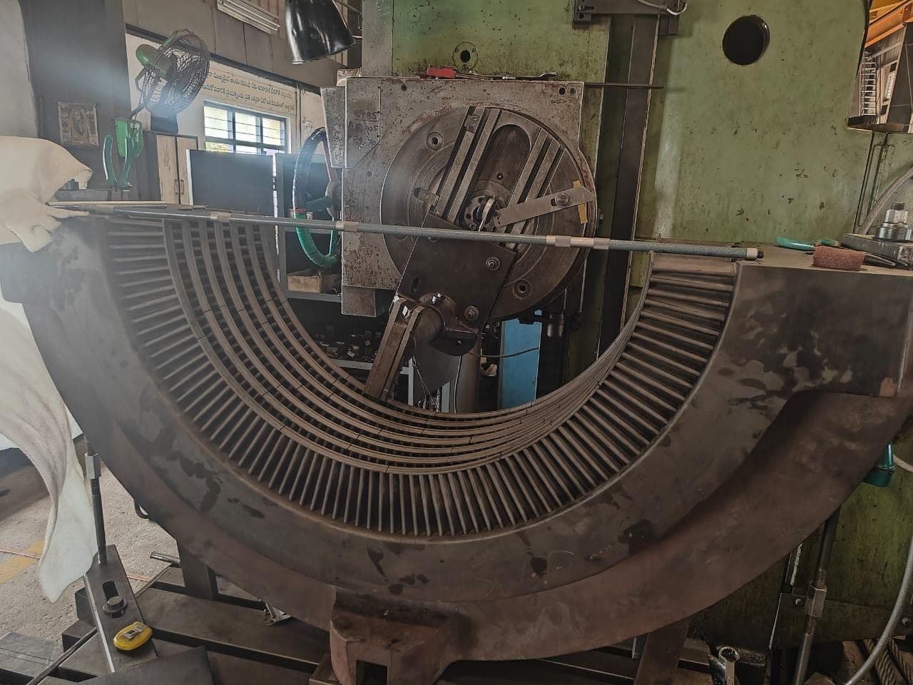 TurboDyne crew working on a machine at site