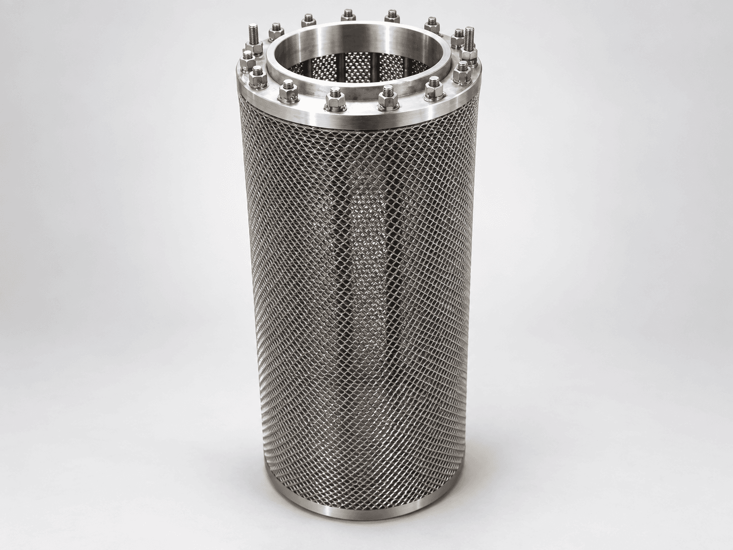 Studio photograph of an emergency stop valve steam strainer